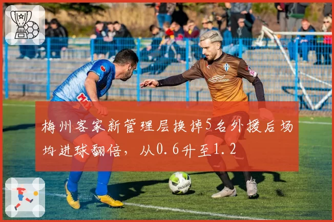 梅州客家新管理层换掉5名外援后场均进球翻倍，从0.6升至1.2